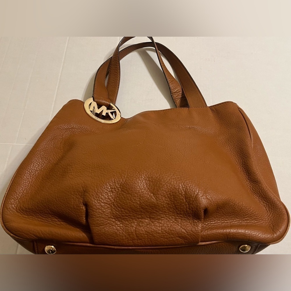 Vintage Michael Kors Fulton Large Leather East West Tote Bag